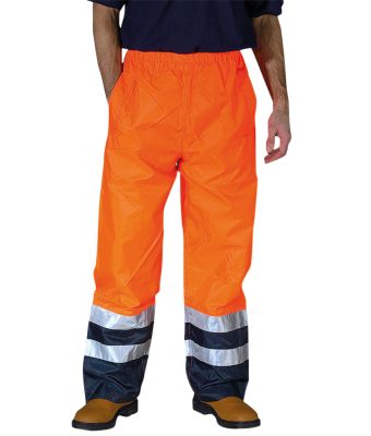 Hi-vis waterproof overtrousers (HVS463)