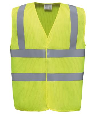 Hi-vis flame-retardant anti-static waistcoat (HVW100ASFR)