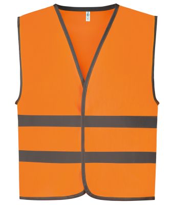 Hi-vis reflective border kids waistcoat (HVW102CH)