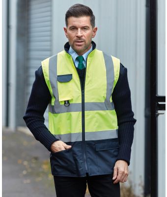 Hi-vis padded bodywarmer (HV005)