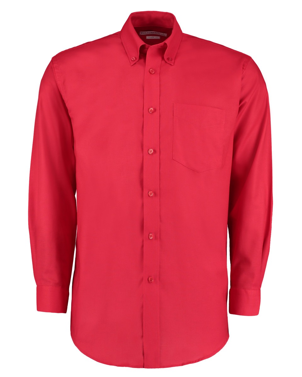 Kustom Kit Men's Classic Fit Long Sleeve Workwear Oxford Shirt from