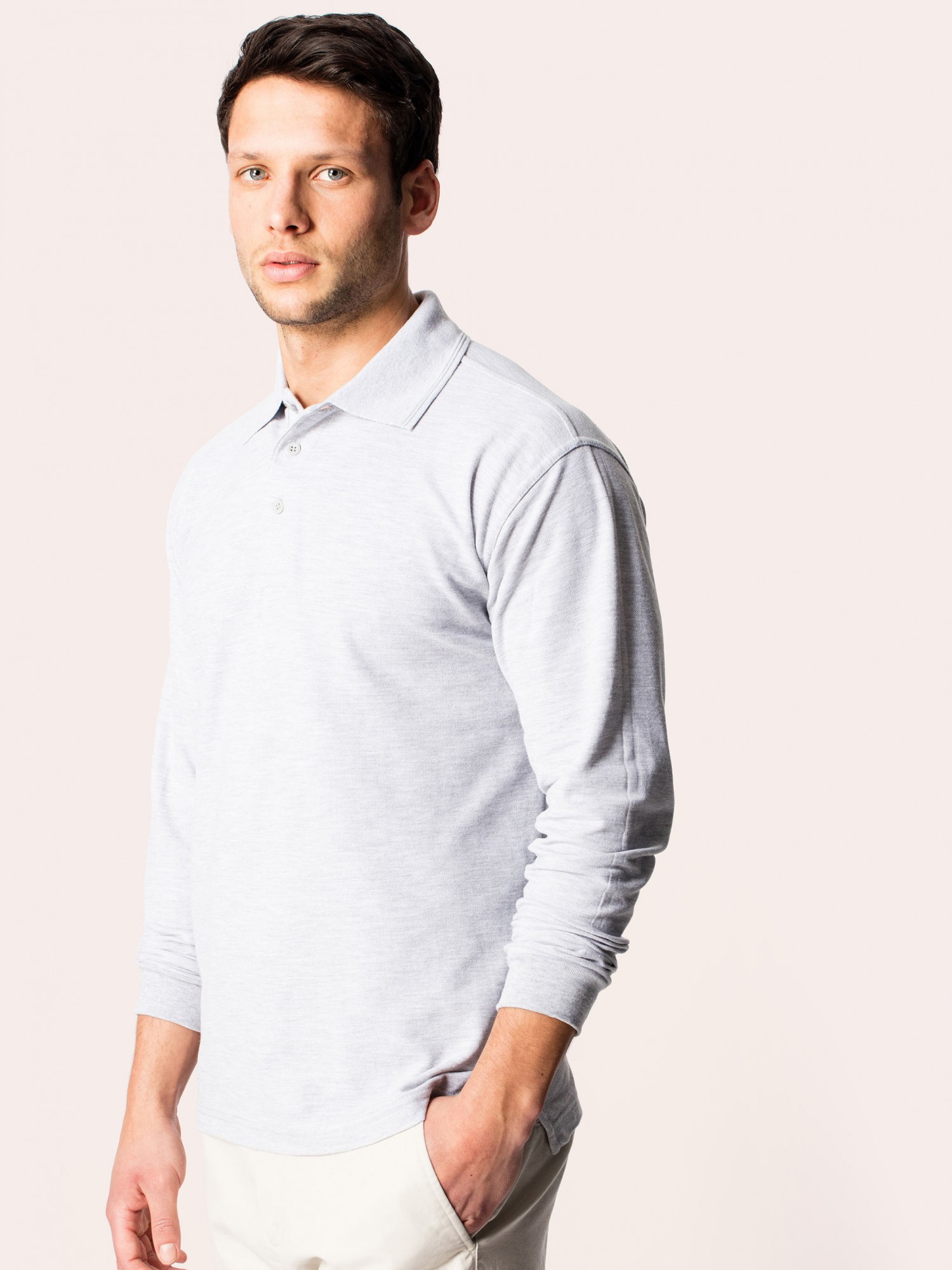 Embroidered Workwear 220gsm Long Sleeve Polo Shirt from embroidered