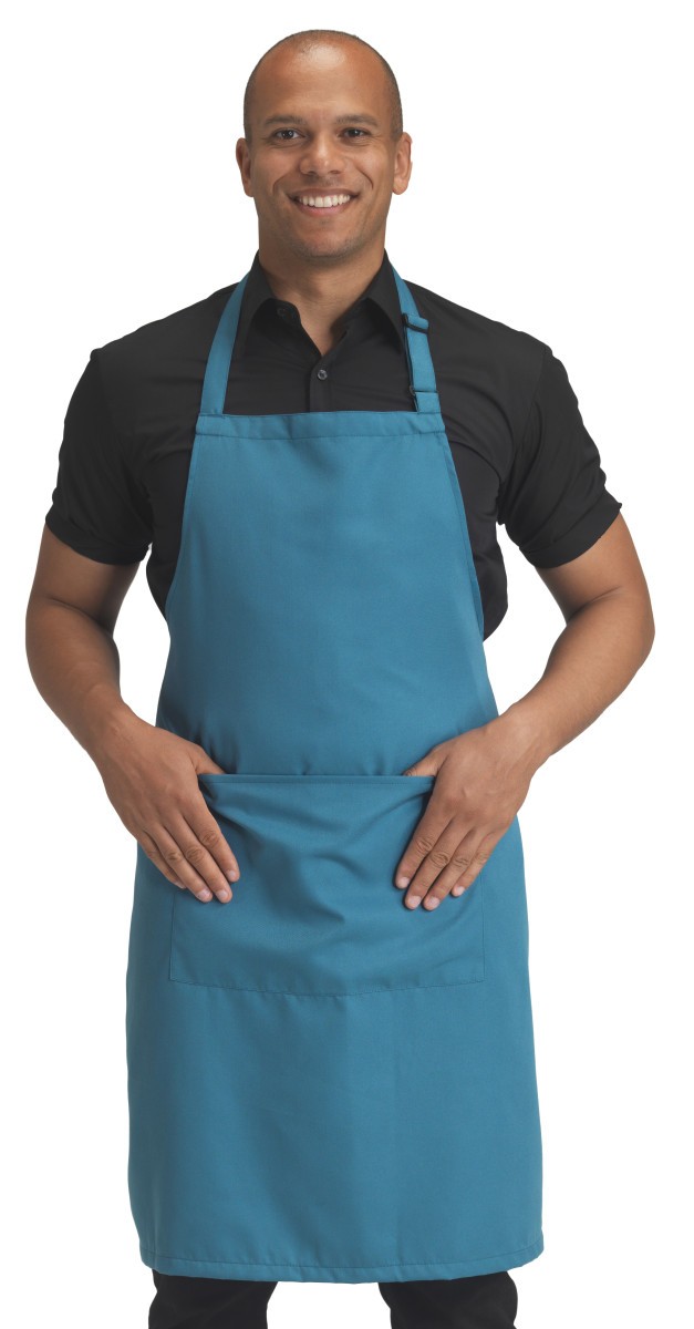 Embroidered Workwear Dennys Bib Apron With Pocket in 20 Colours from embroidered workwear site