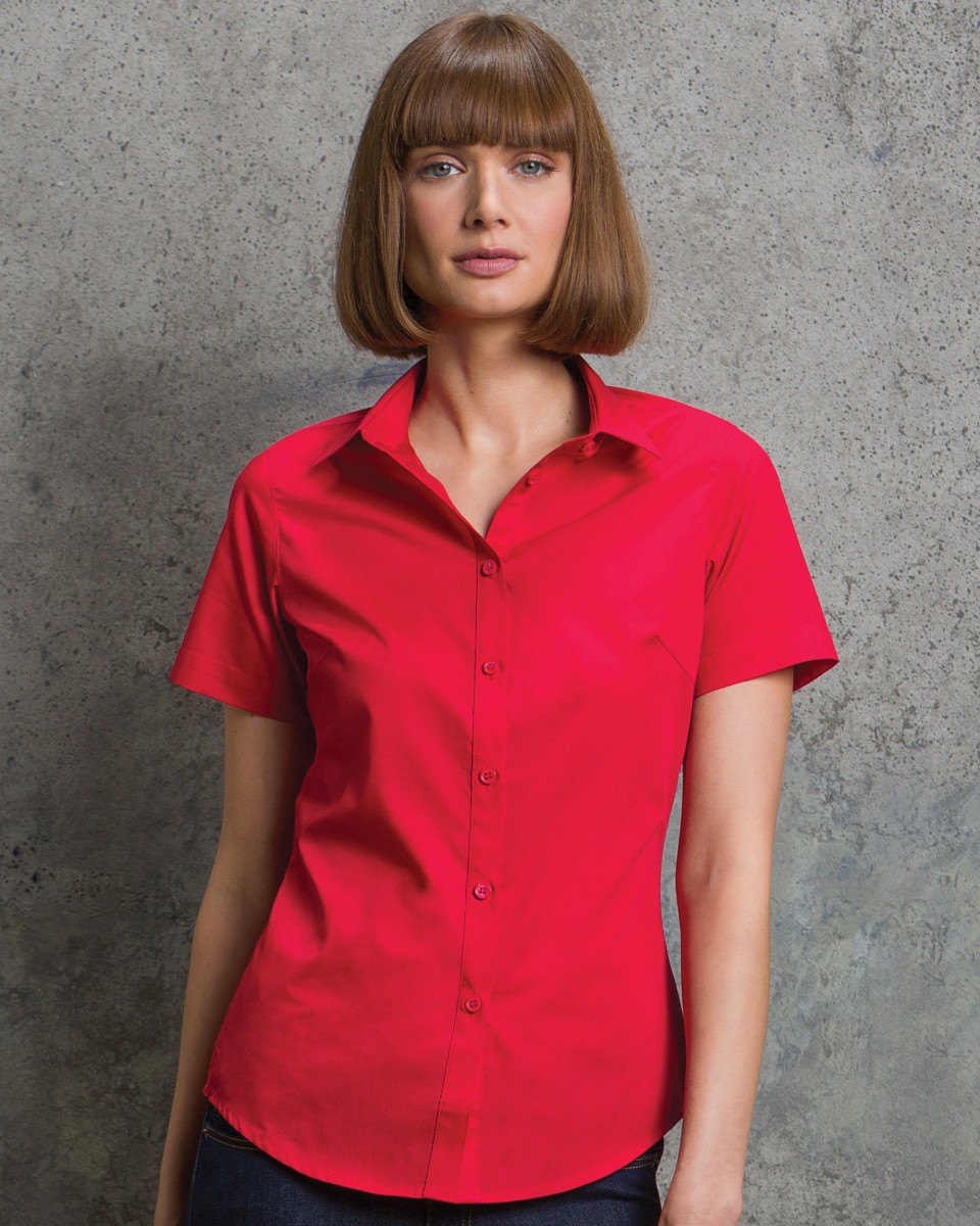 Women's Short Sleeve Poplin Shirt