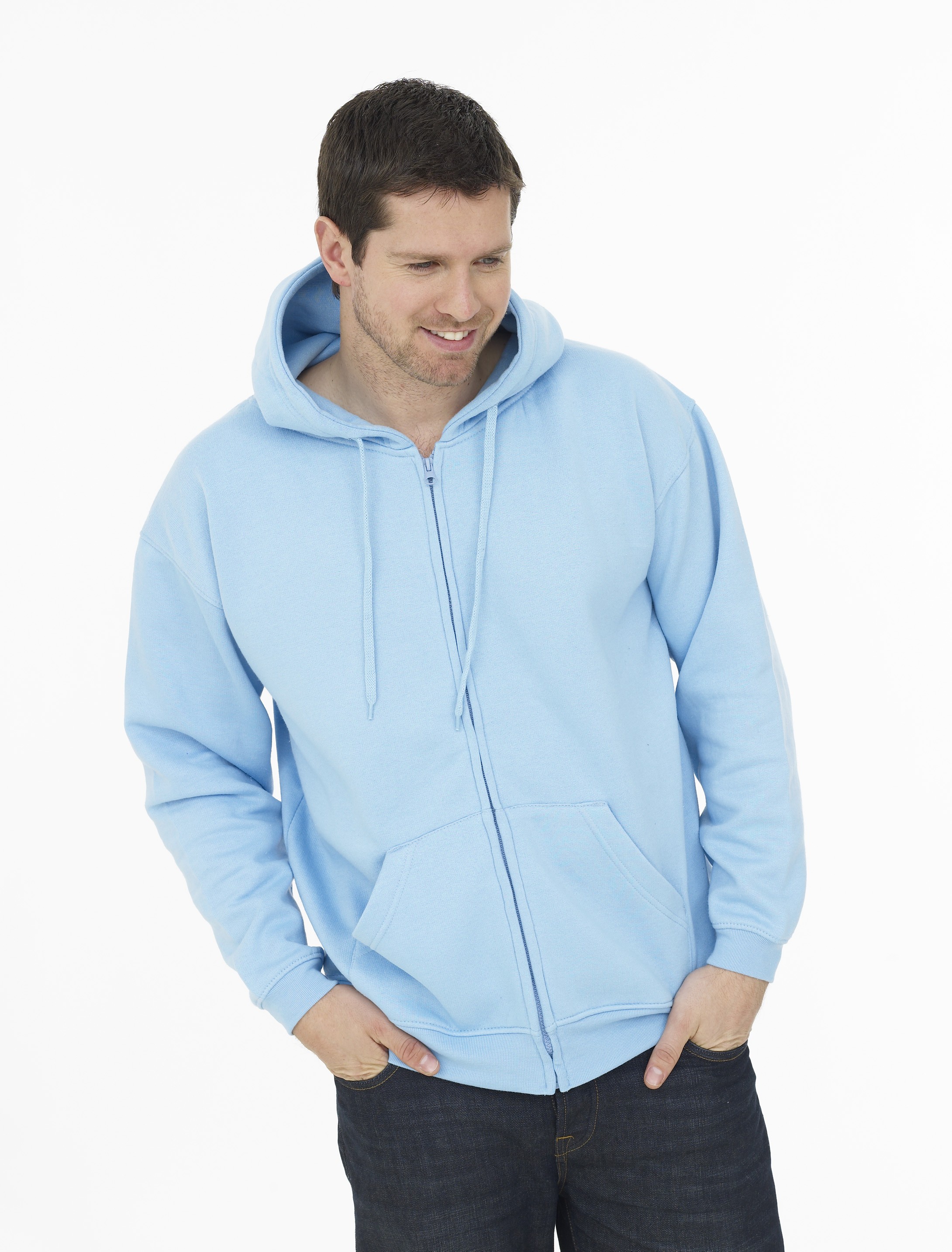 300gsm Full zip hoodie with embroidery or printing embroidered workwear Embroidered Workwear UK