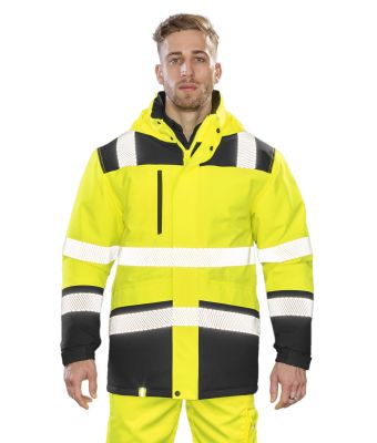 Printable softshell safety coat