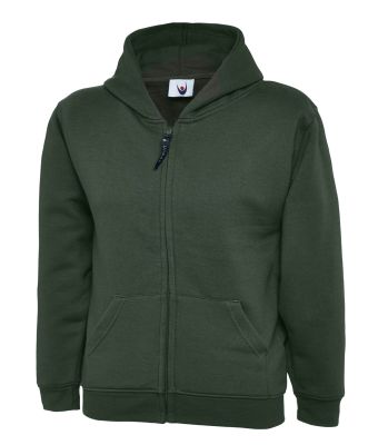 300gsm Childrens Classic Full Zip Hooded Sweatshirt