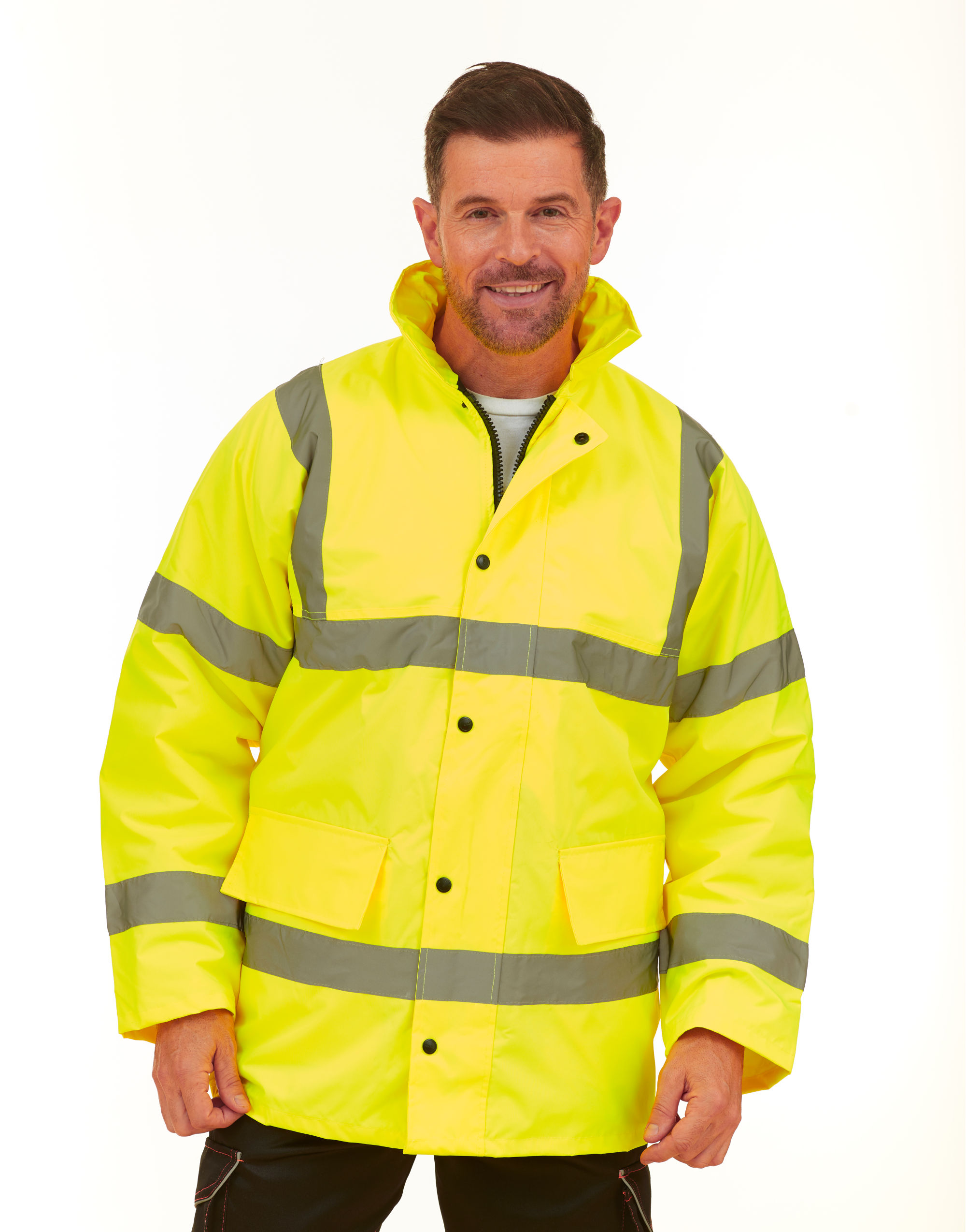 Yoko HiVis Road Safety Waterproof Jacket from Embroidered Workwear